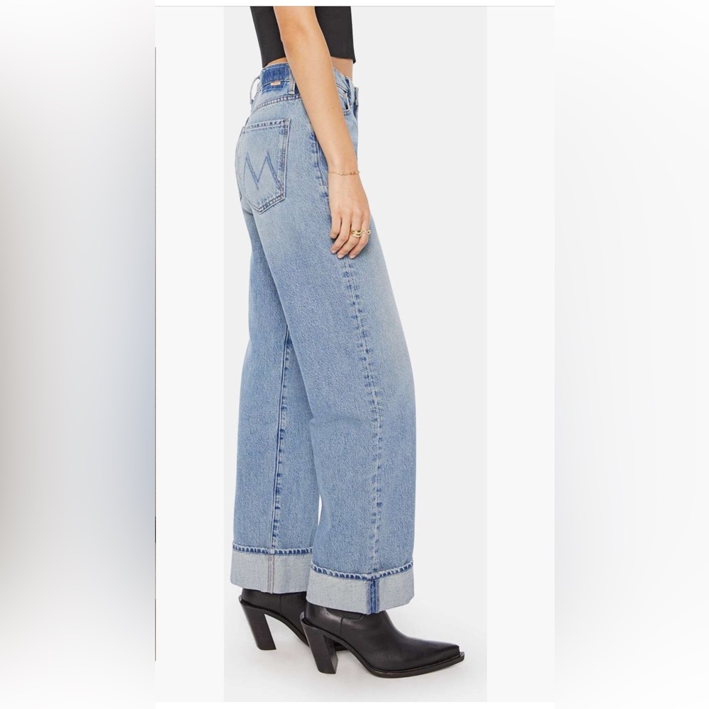 MOTHER The Dodger Skimp High‎ Waist Cuffed Hem Wide Leg
Jeans size 32 NWT - Picture 4 of 5